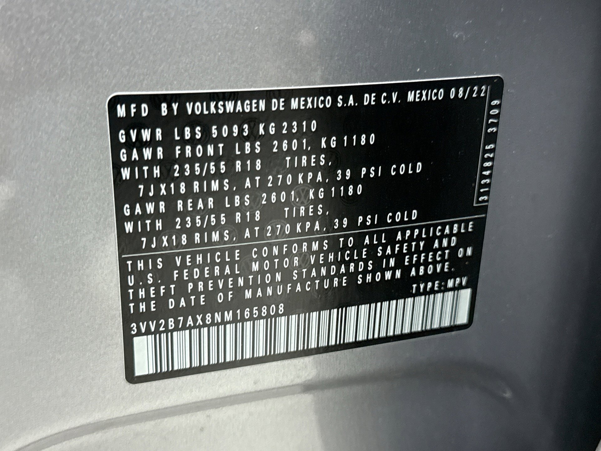 Used 2022 Volkswagen Tiguan SE AWD/4WD image 24