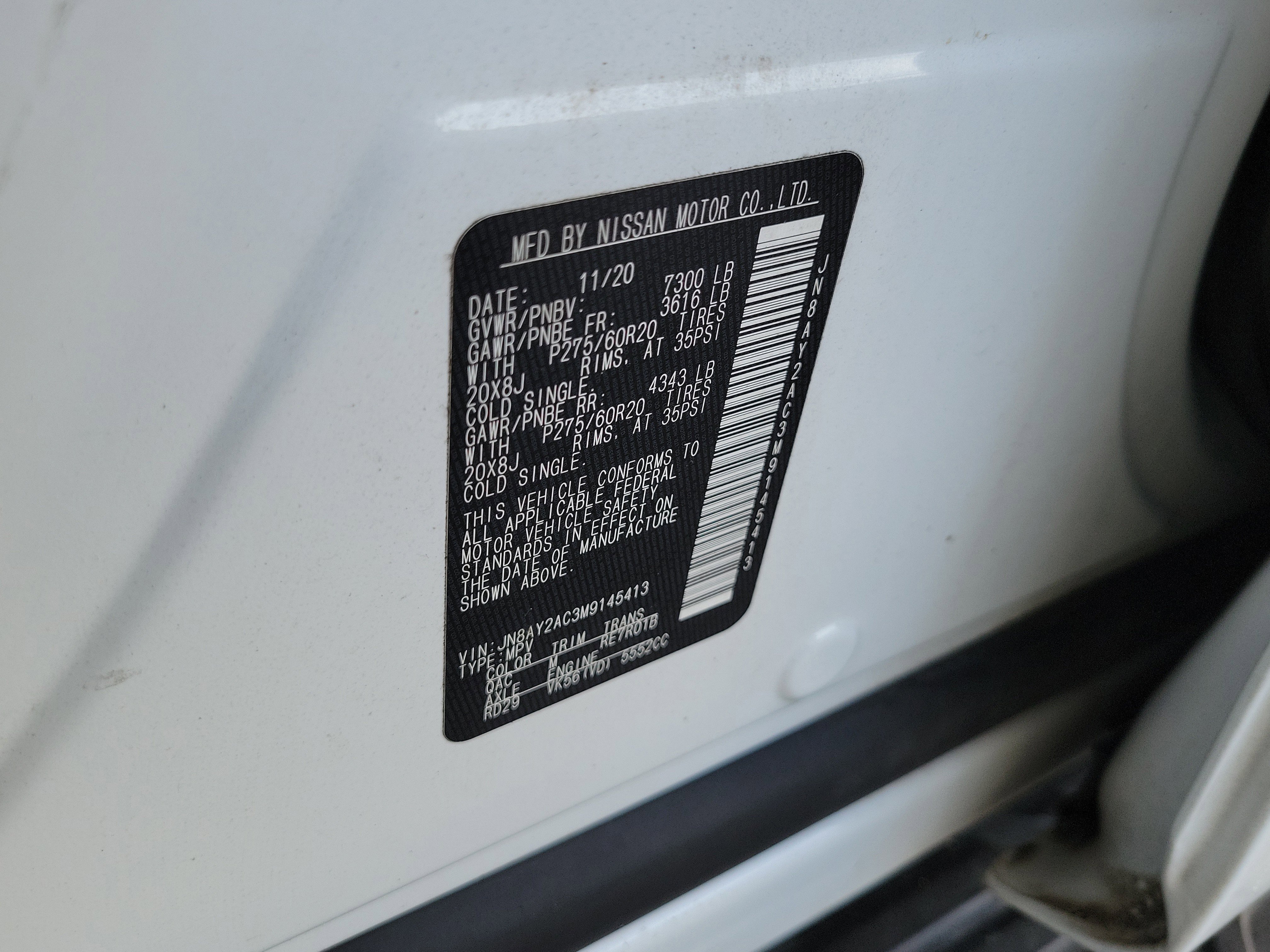 Used 2021 Nissan Armada SV w/ SV Appearance Package image 30