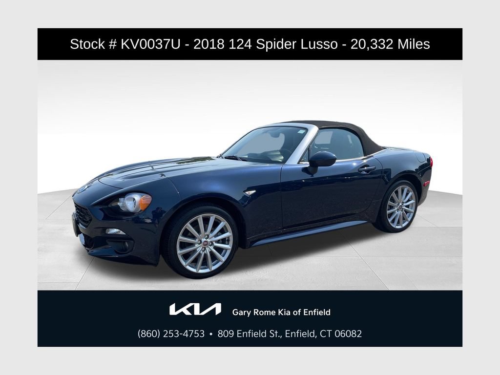 Used 2018 FIAT 124 Spider Lusso w/ Navigation & Sound Group