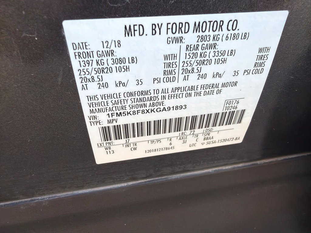 Used 2019 Ford Explorer Limited w/ Class III Trailer Tow Package AWD/4WD image 41