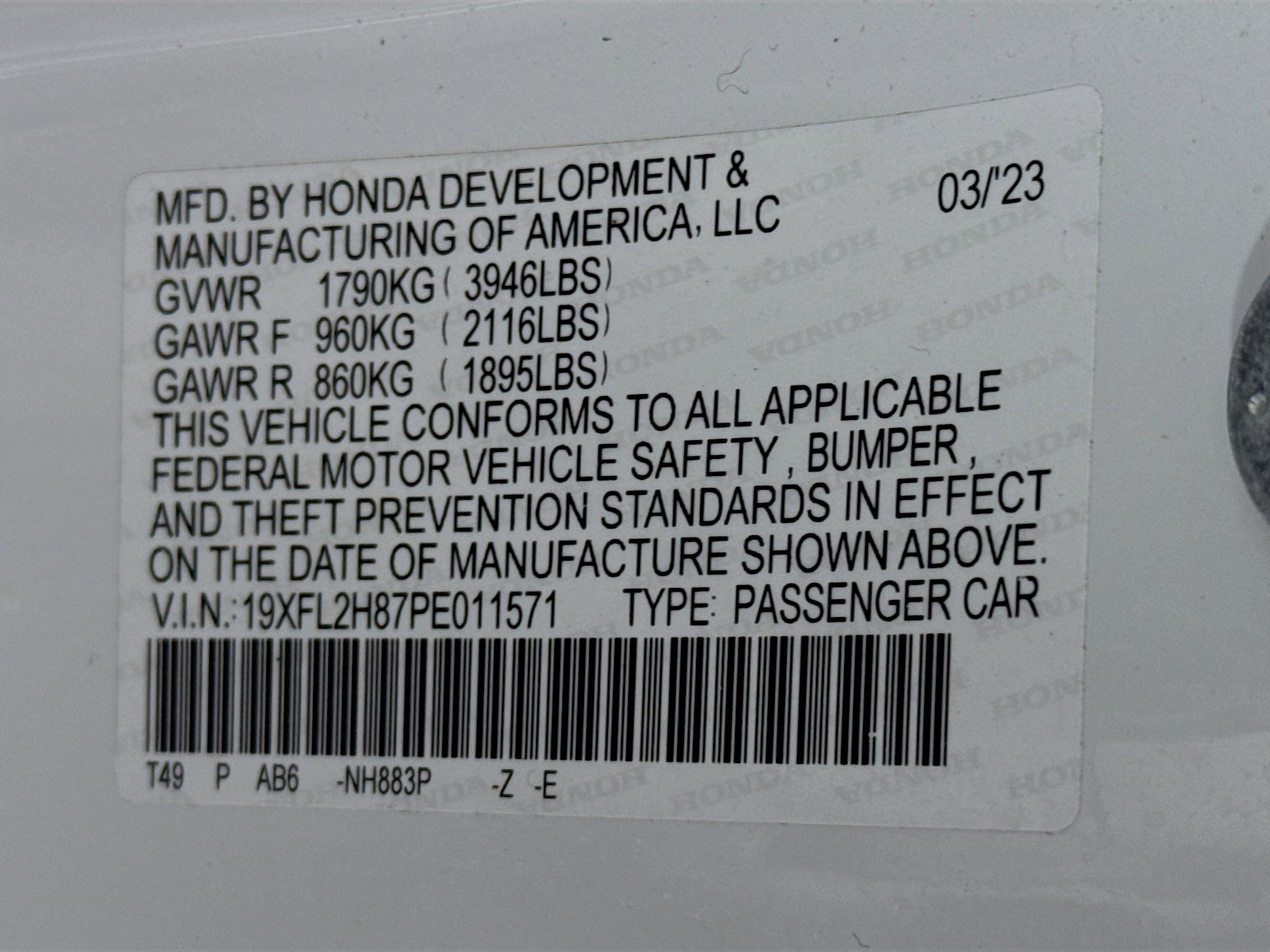Certified 2023 Honda Civic Sport image 29