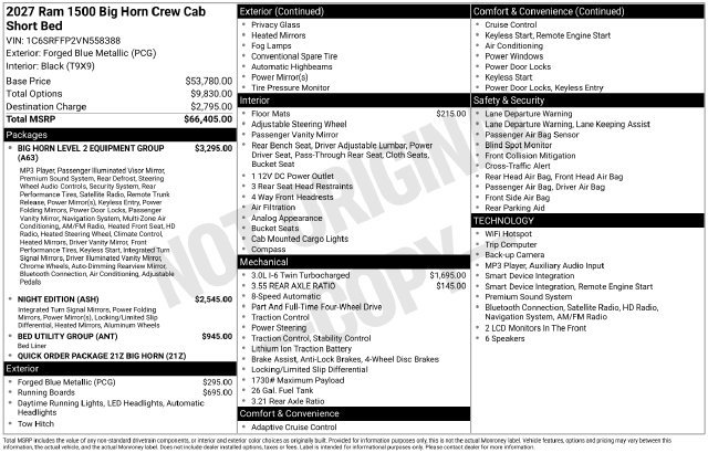 New 2027 RAM 1500 4x4 Crew Cab image 4
