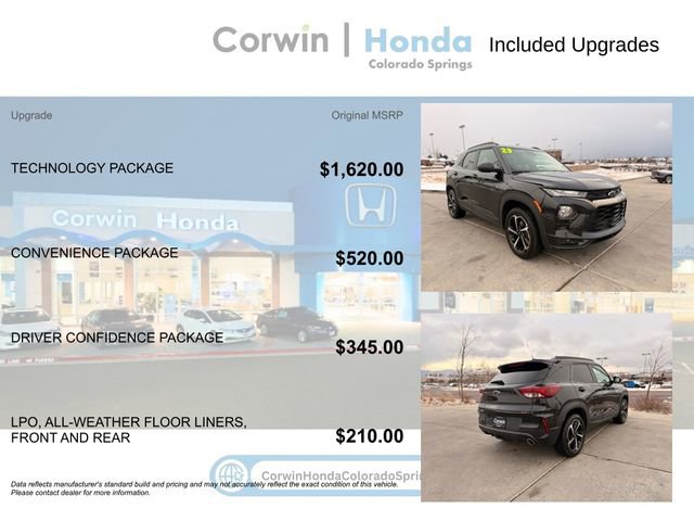 Used 2023 Chevrolet TrailBlazer RS w/ Technology Package image 4
