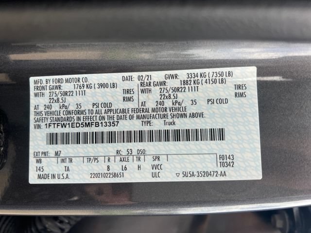 Used 2021 Ford F150 Limited AWD/4WD image 42