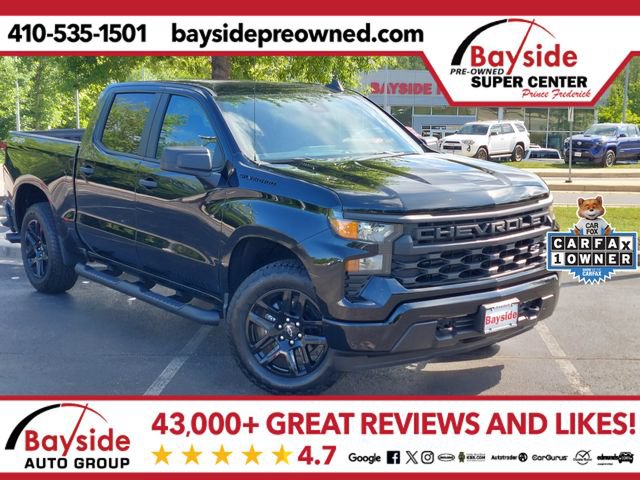 Used 2026 Chevrolet Silverado 1500 Custom w/ Turbomax Blackout Package AWD/4WD image 1