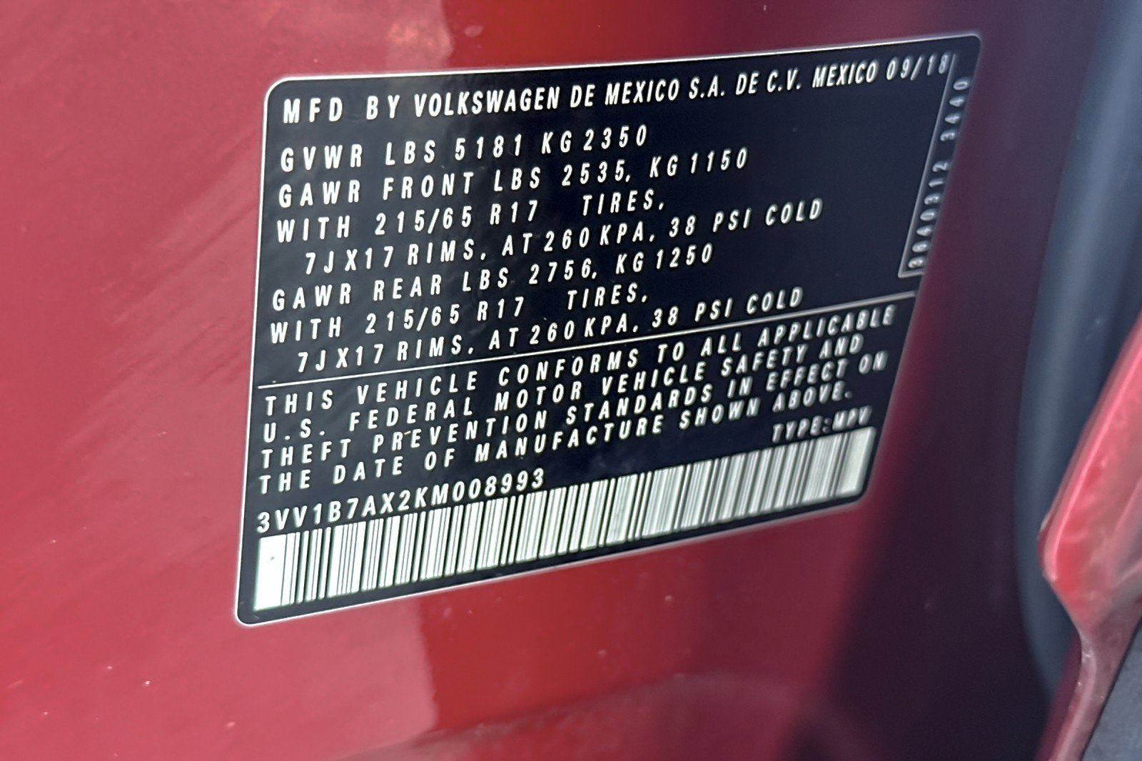 Used 2019 Volkswagen Tiguan S w/ Driver Assistance Package image 27