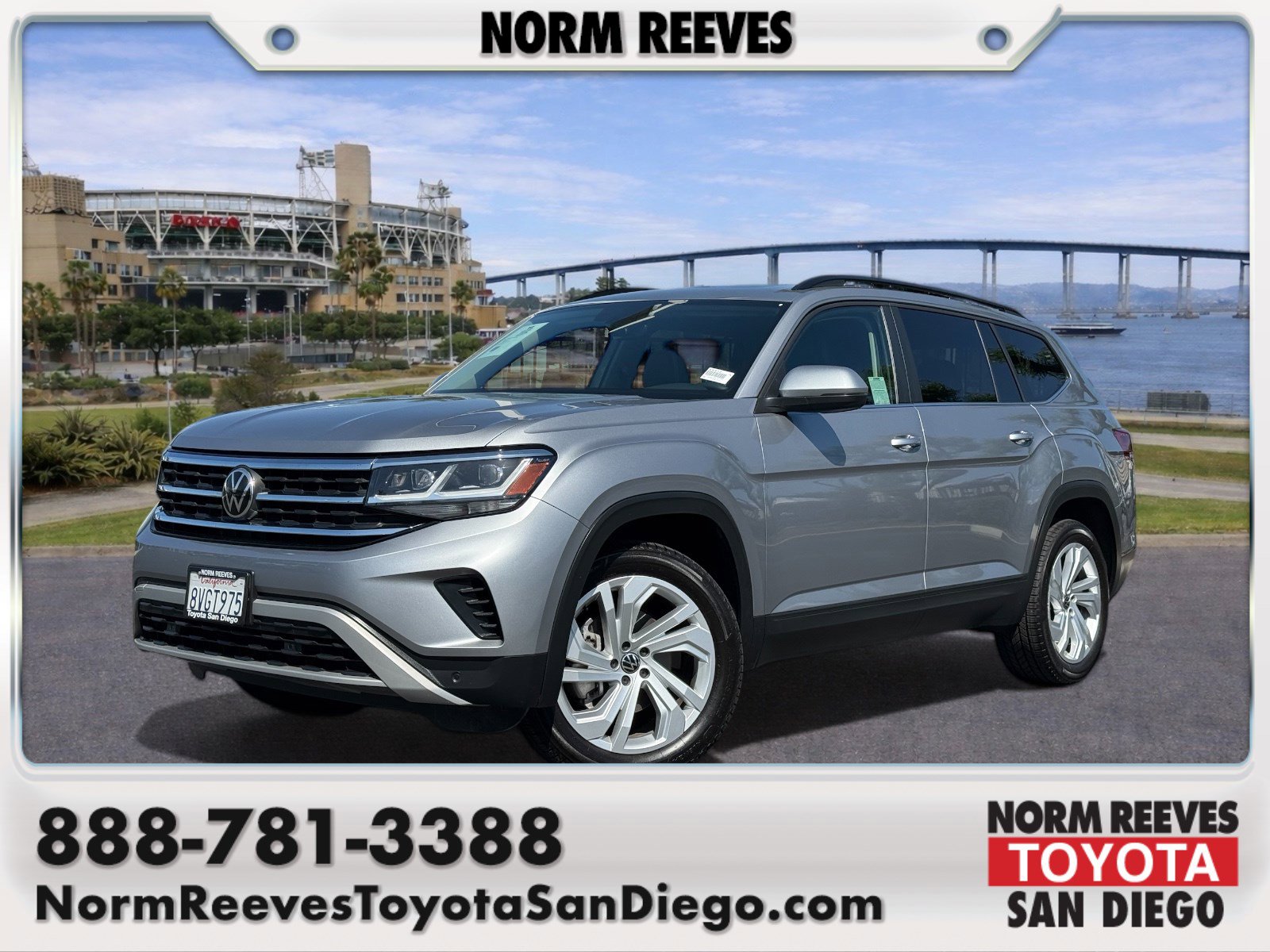Used 2021 Volkswagen Atlas SE w/ Panoramic Sunroof Package FWD image 1