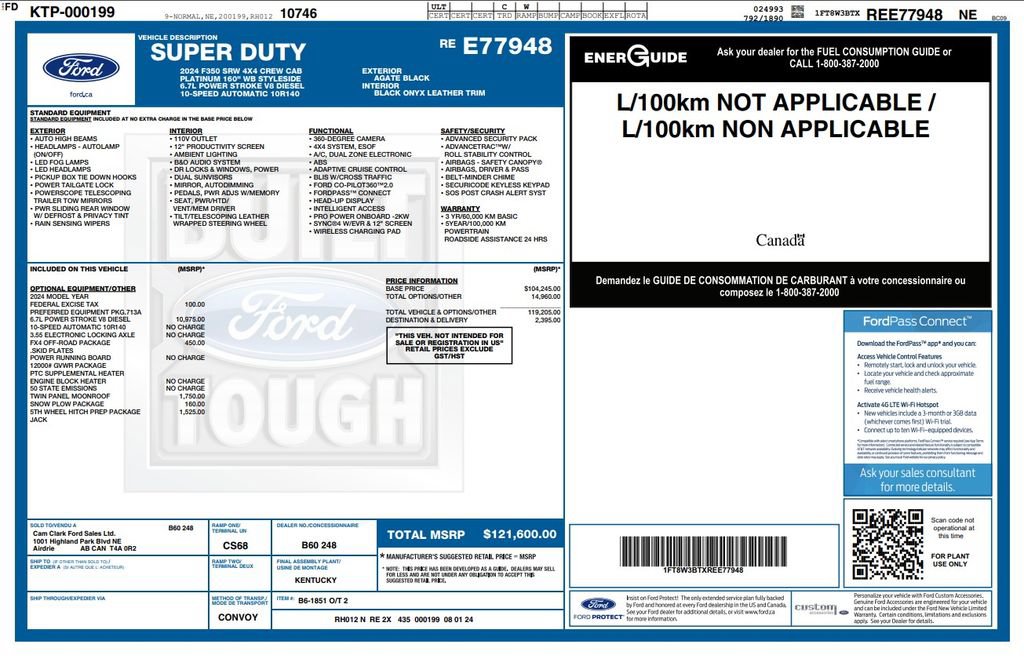 Used 2024 Ford F350 Platinum AWD/4WD image 4