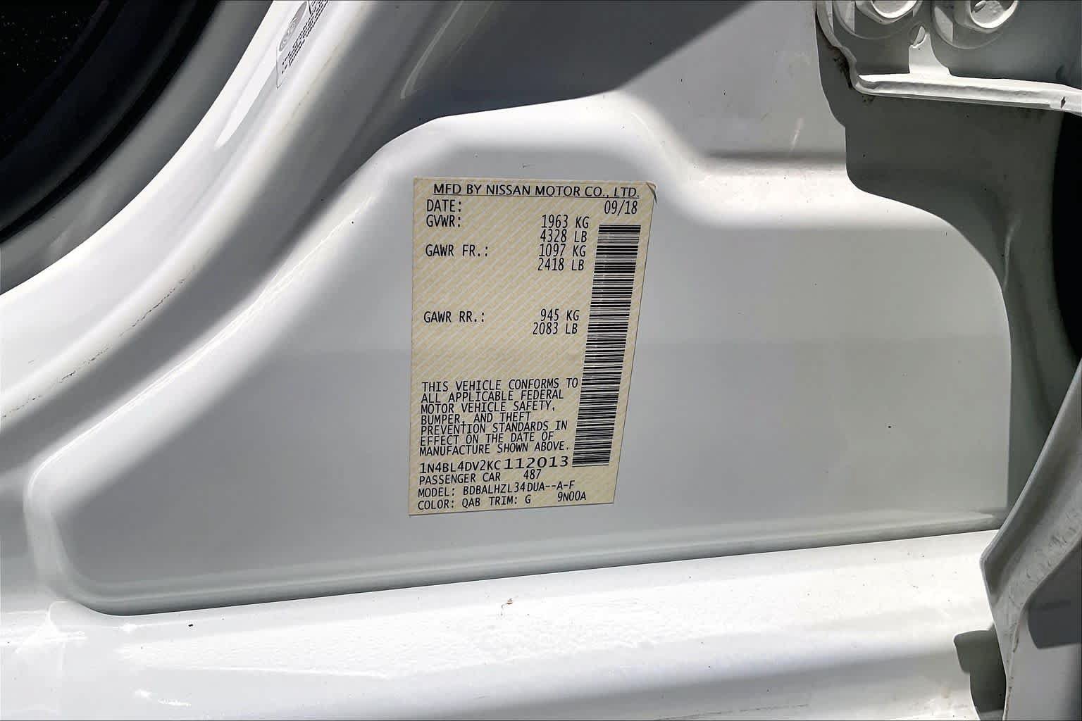 Used 2019 Nissan Altima 2.5 SV FWD image 34