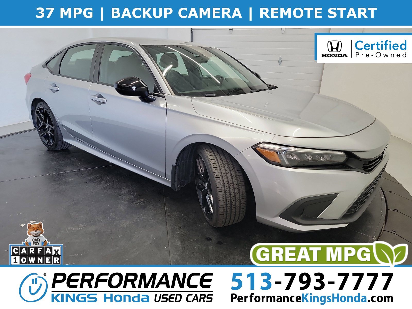 Certified 2023 Honda Civic Sport