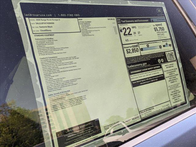 New 2026 Land Rover Range Rover Evoque S image 20