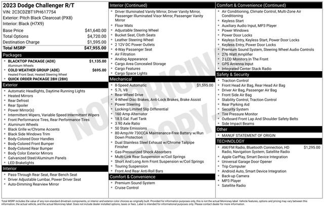 Used 2023 Dodge Challenger R/T w/ Blacktop Package image 29