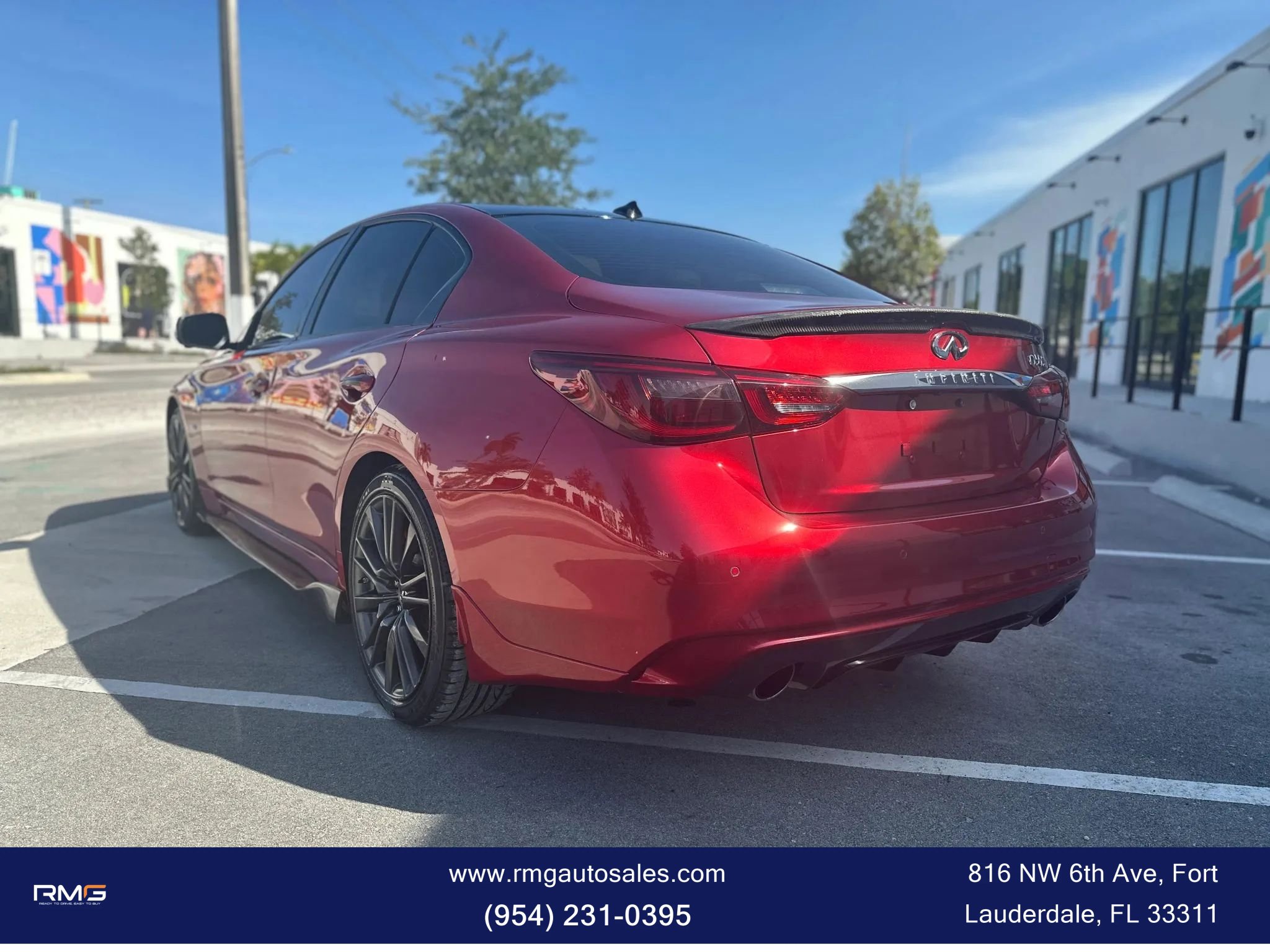 Used 2019 INFINITI Q50 Red Sport 400 w/ Proactive Package AWD/4WD image 7