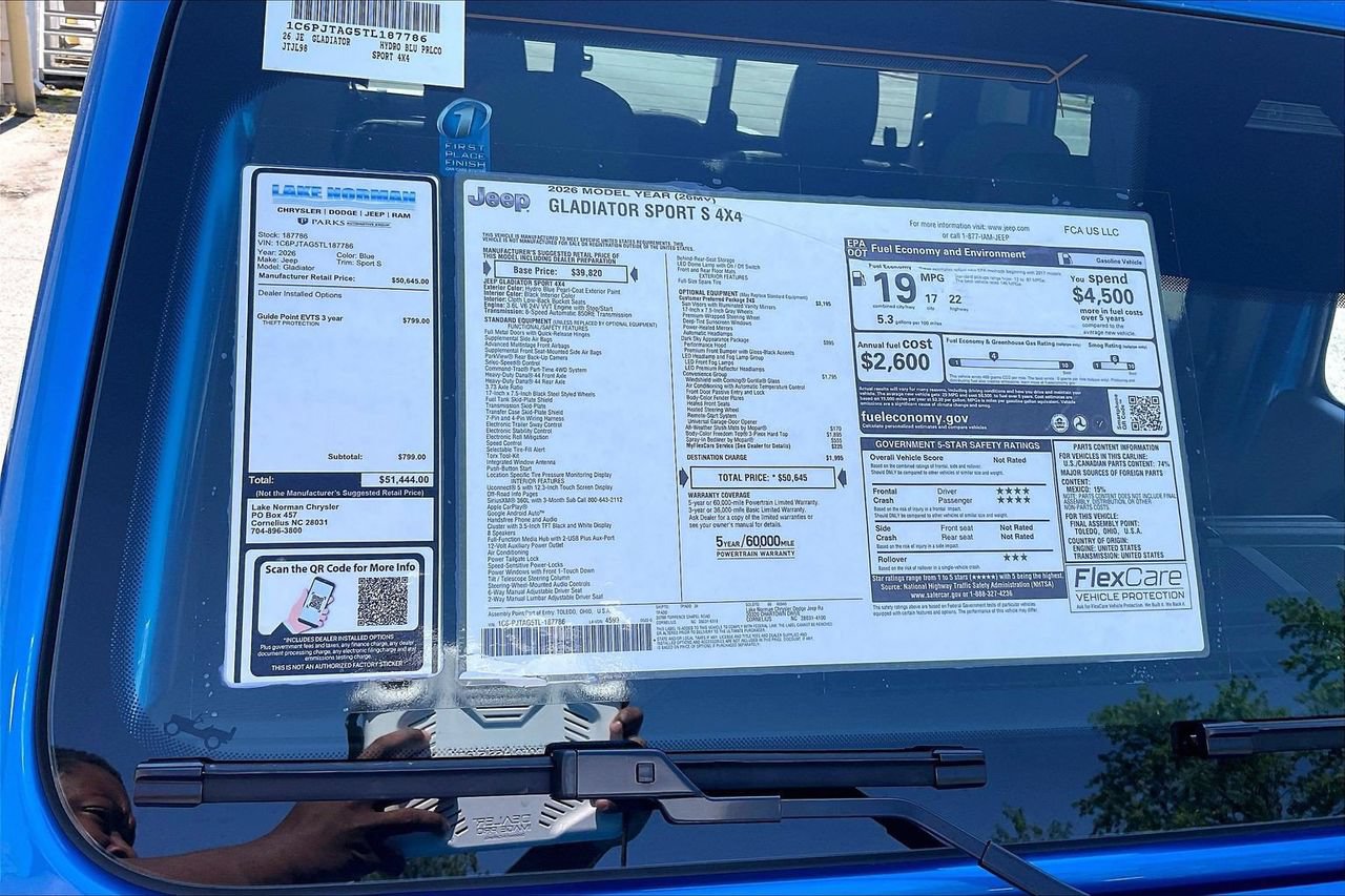 New 2026 Jeep Gladiator Sport AWD/4WD image 35