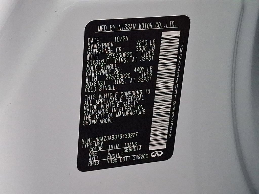 New 2026 INFINITI QX80 Pure w/ Cargo Package image 20