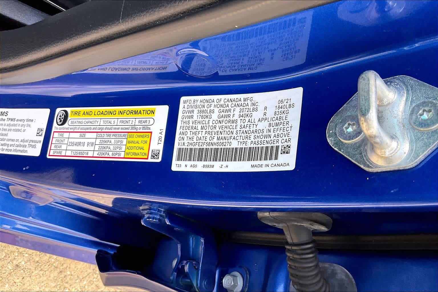 Used 2022 Honda Civic Sport image 37