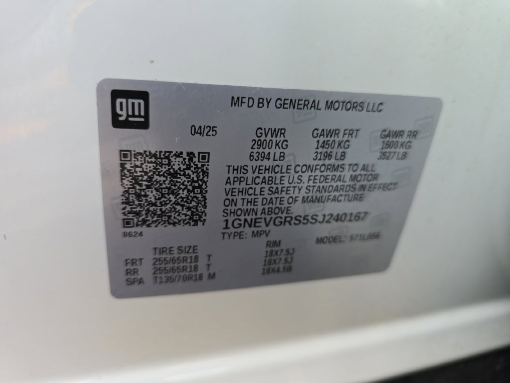 Used 2025 Chevrolet Traverse LT w/ LPO, Floor Liner Package AWD/4WD image 37