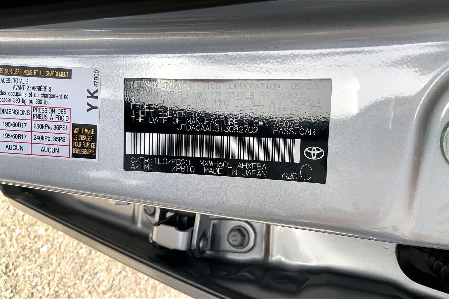 New 2026 Toyota Prius LE FWD image 21