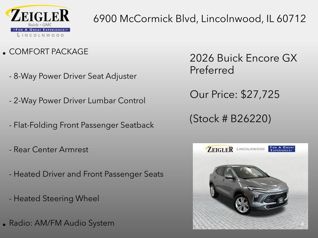 New 2026 Buick Encore GX Preferred w/ Comfort Package AWD/4WD image 6