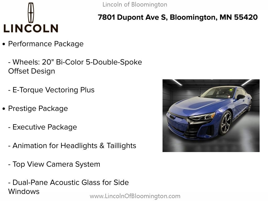 Used 2024 Audi e-tron GT Prestige w/ Prestige Package AWD/4WD image 9