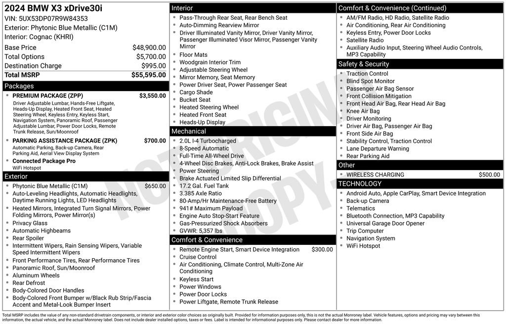 Used 2024 BMW X3 xDrive30i image 18