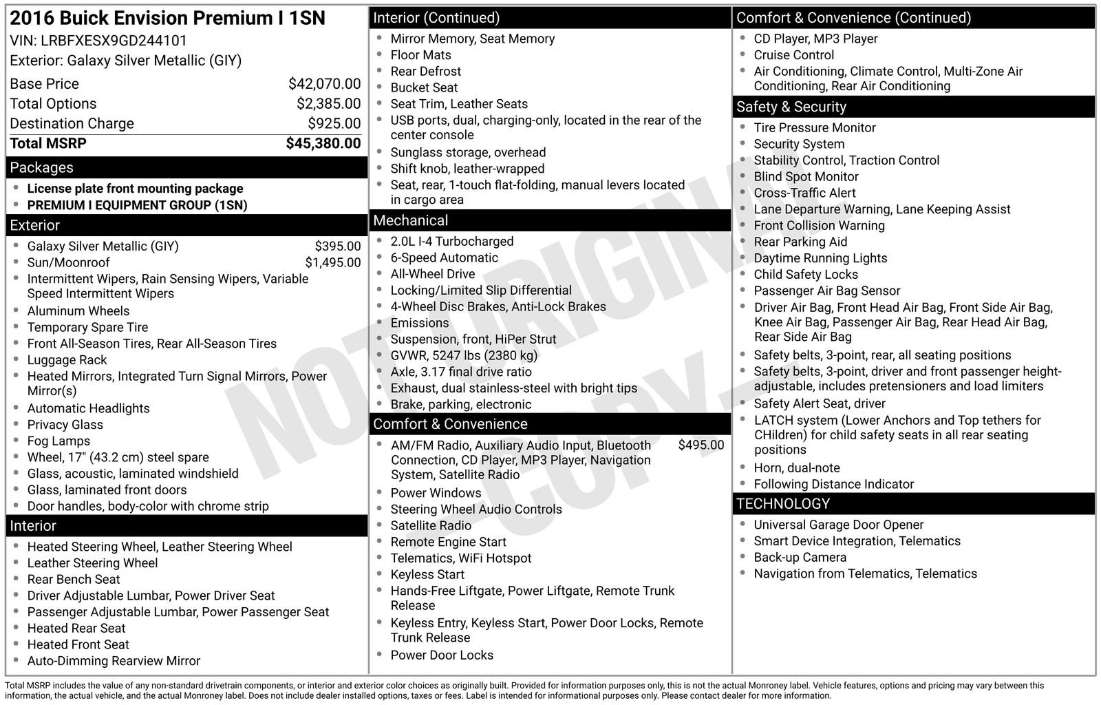 Used 2016 Buick Envision Premium image 23
