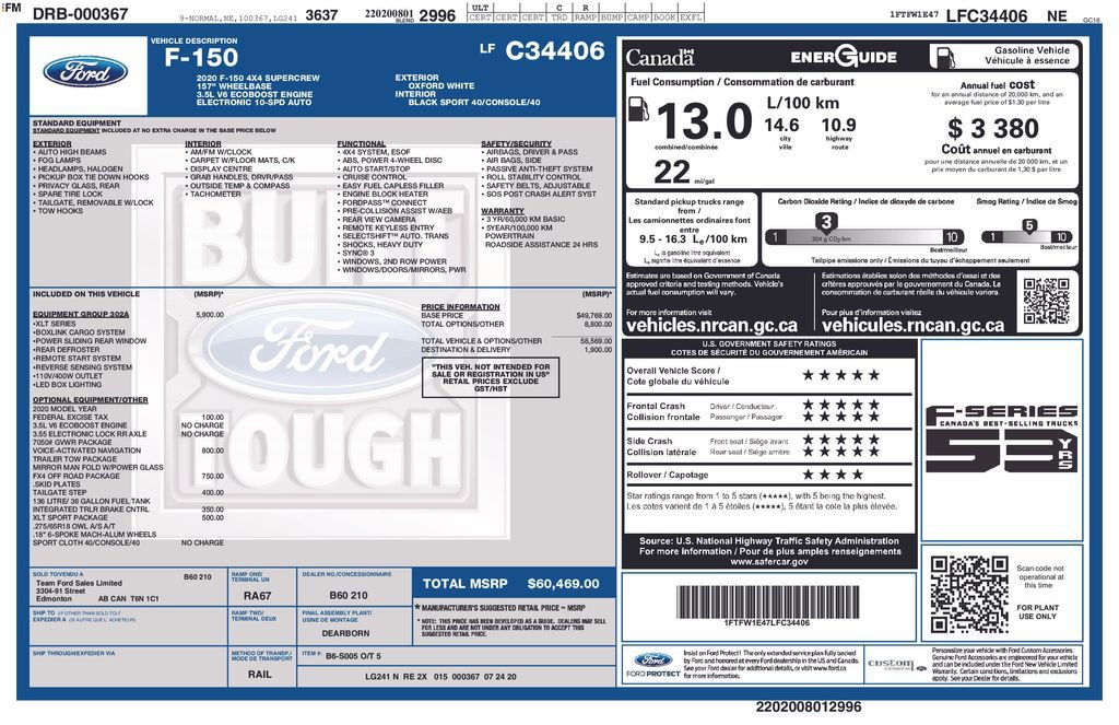 Used 2020 Ford F150 XLT w/ Equipment Group 302A Luxury image 38