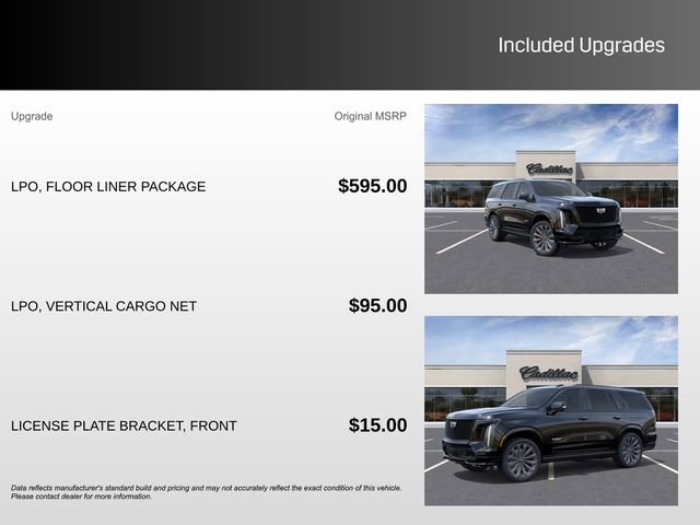 New 2026 Cadillac Escalade V w/ LPO, Floor Liner Package AWD/4WD image 3