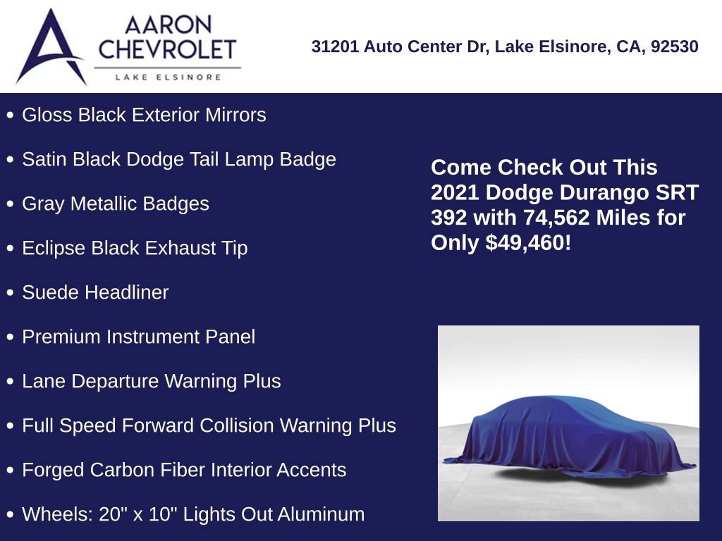 Used 2021 Dodge Durango SRT w/ Premium Interior Group image 15