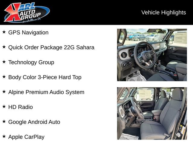 New 2025 Jeep Wrangler Sahara w/ Technology Group image 2