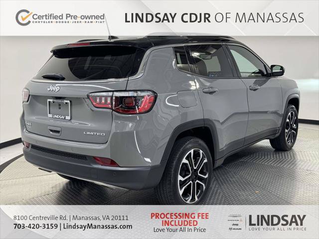 Certified 2023 Jeep Compass Limited w/ Sun and Sound Group AWD/4WD image 9