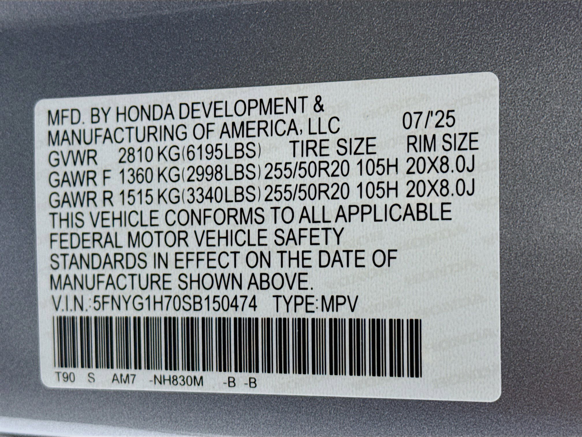 New 2025 Honda Pilot Touring image 35