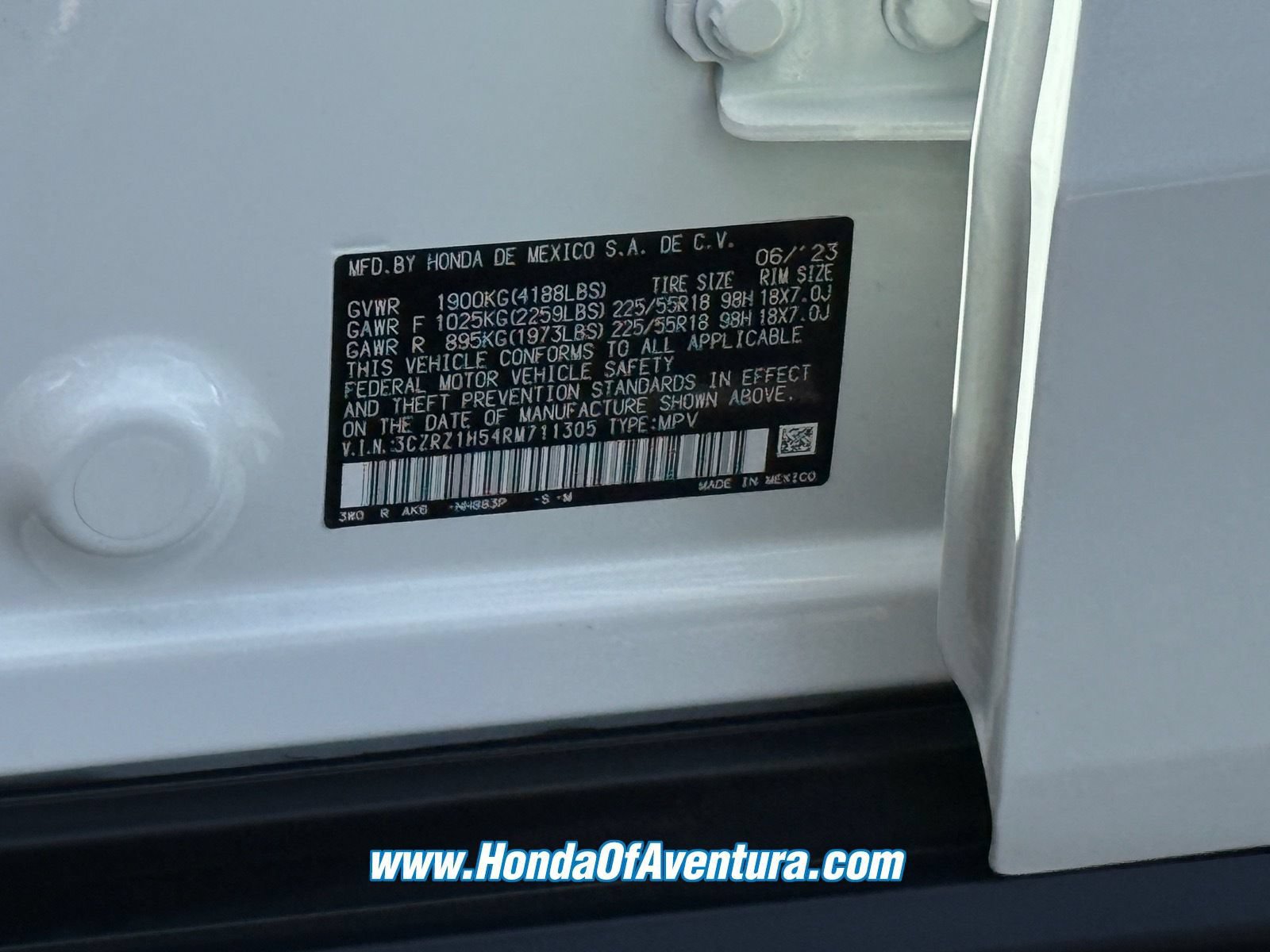 Certified 2024 Honda HR-V Sport image 23
