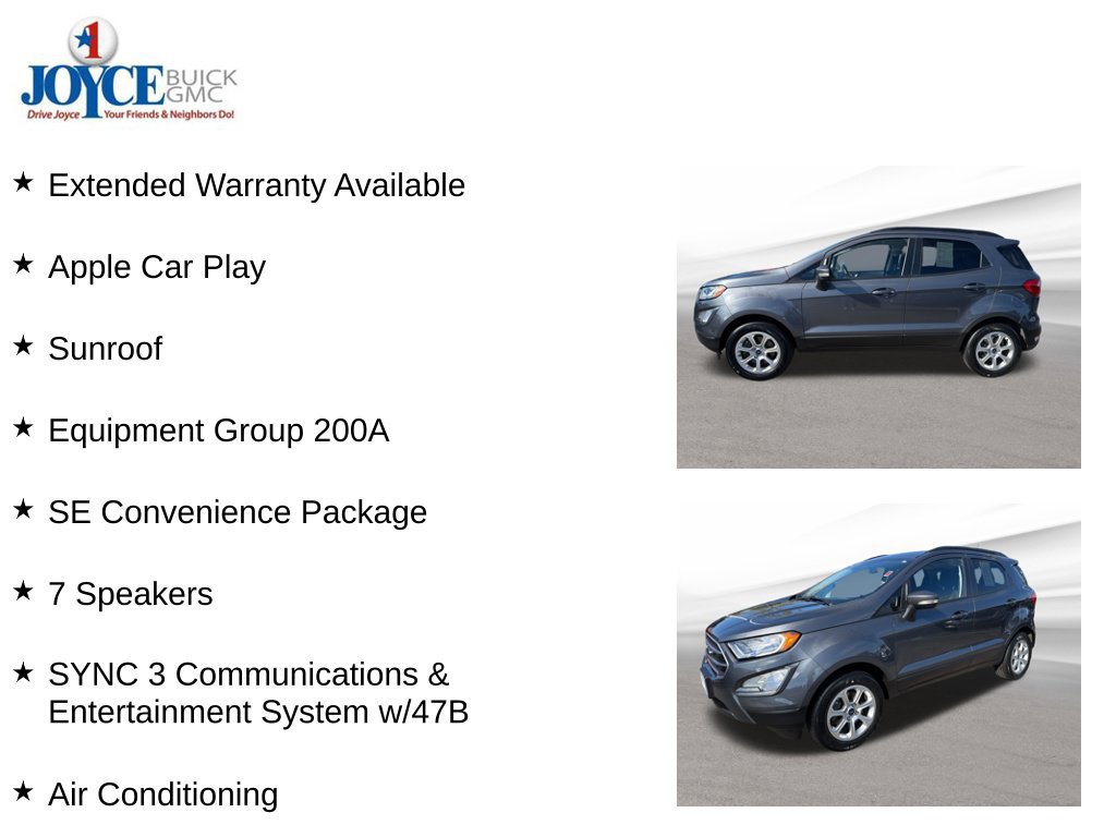 Used 2020 Ford EcoSport SE w/ SE Convenience Package FWD image 10