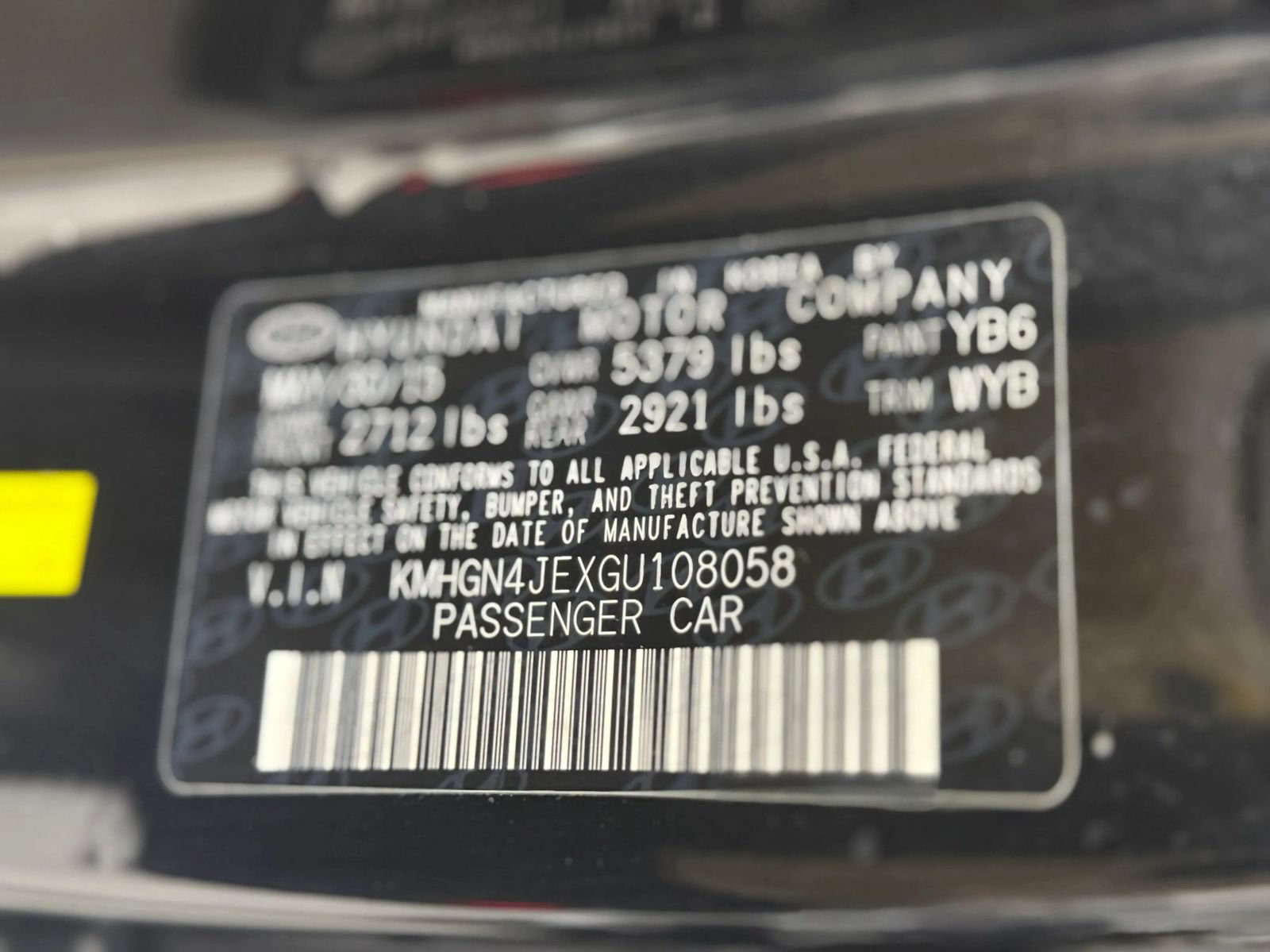 Used 2016 Hyundai Genesis 3.8 RWD image 35
