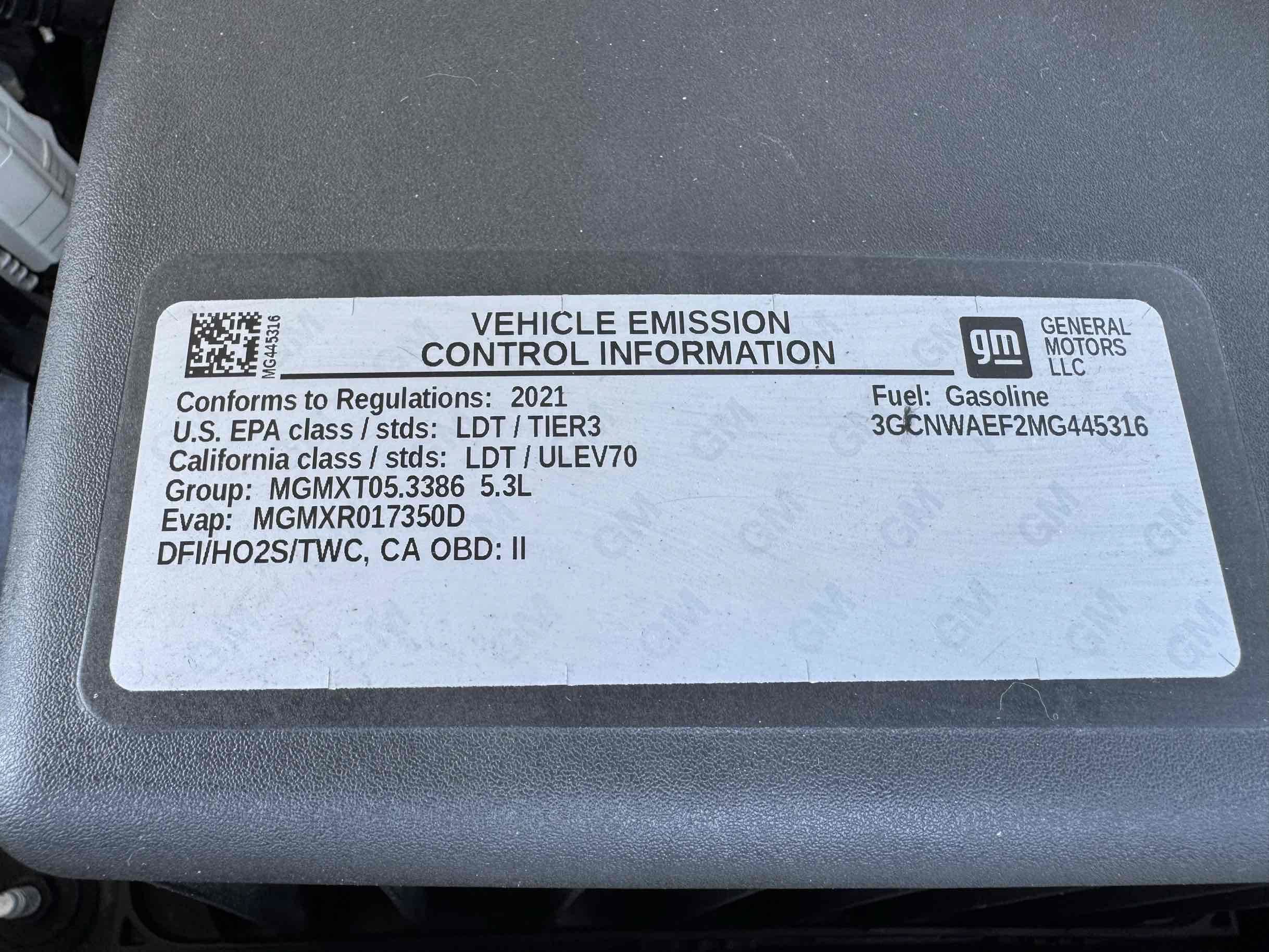 Used 2021 Chevrolet Silverado 1500 W/T w/ WT Fleet Convenience Package RWD image 16