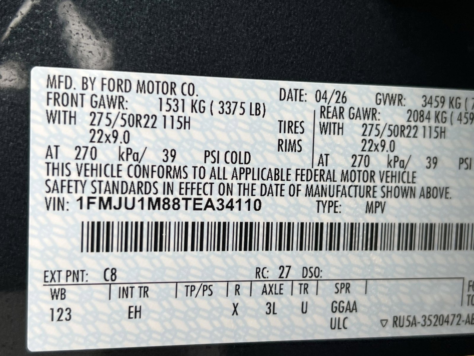New 2026 Ford Expedition Platinum w/ Driver's Package AWD/4WD image 38