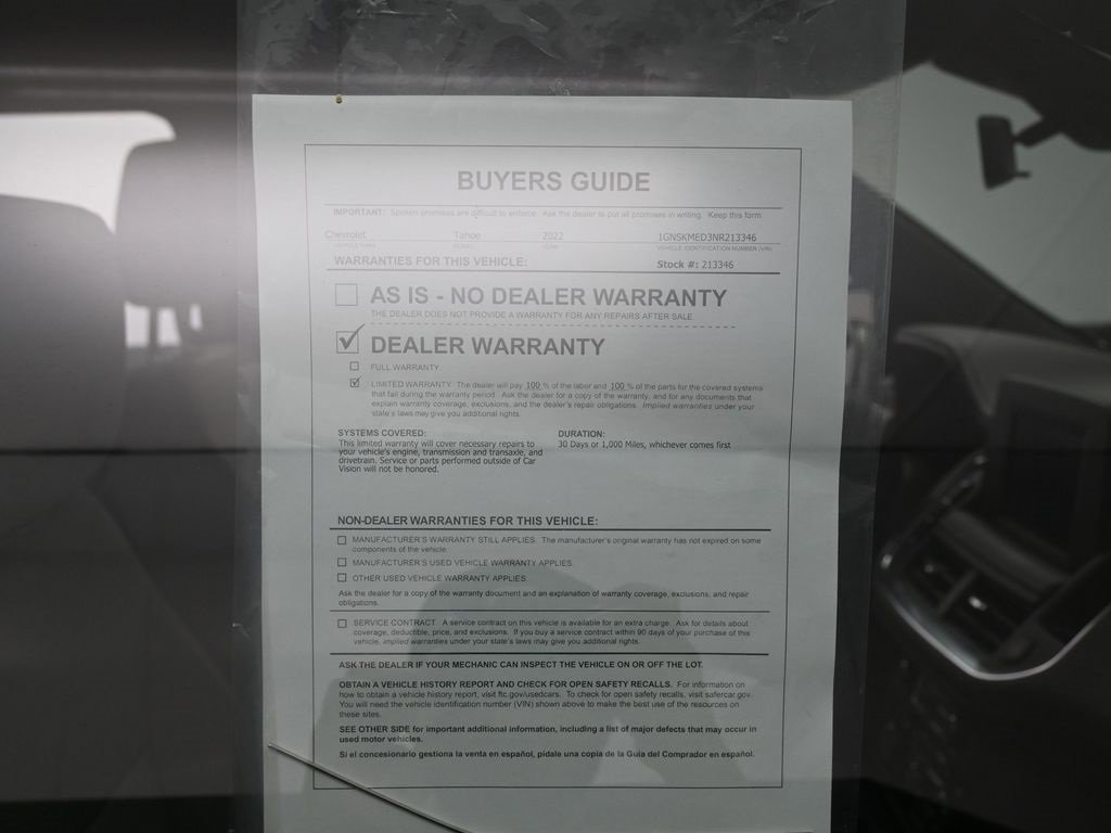 Used 2022 Chevrolet Tahoe LS w/ Driver Alert Package image 34