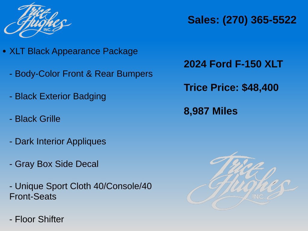 Used 2024 Ford F150 XLT w/ XLT Black Appearance Package AWD/4WD image 7