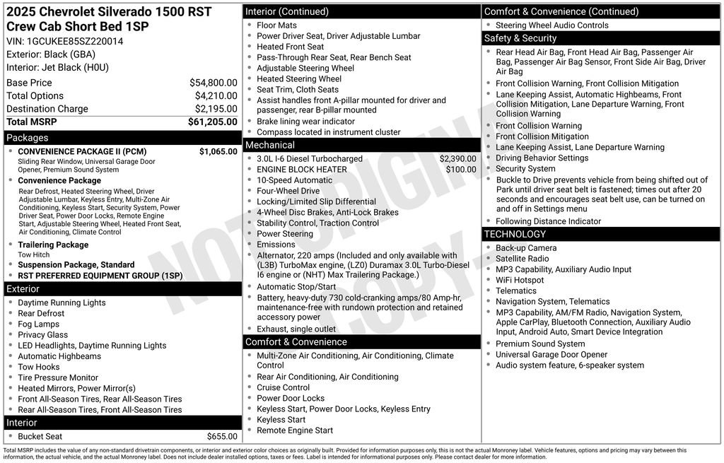 Certified 2025 Chevrolet Silverado 1500 RST w/ Convenience Package II AWD/4WD image 40