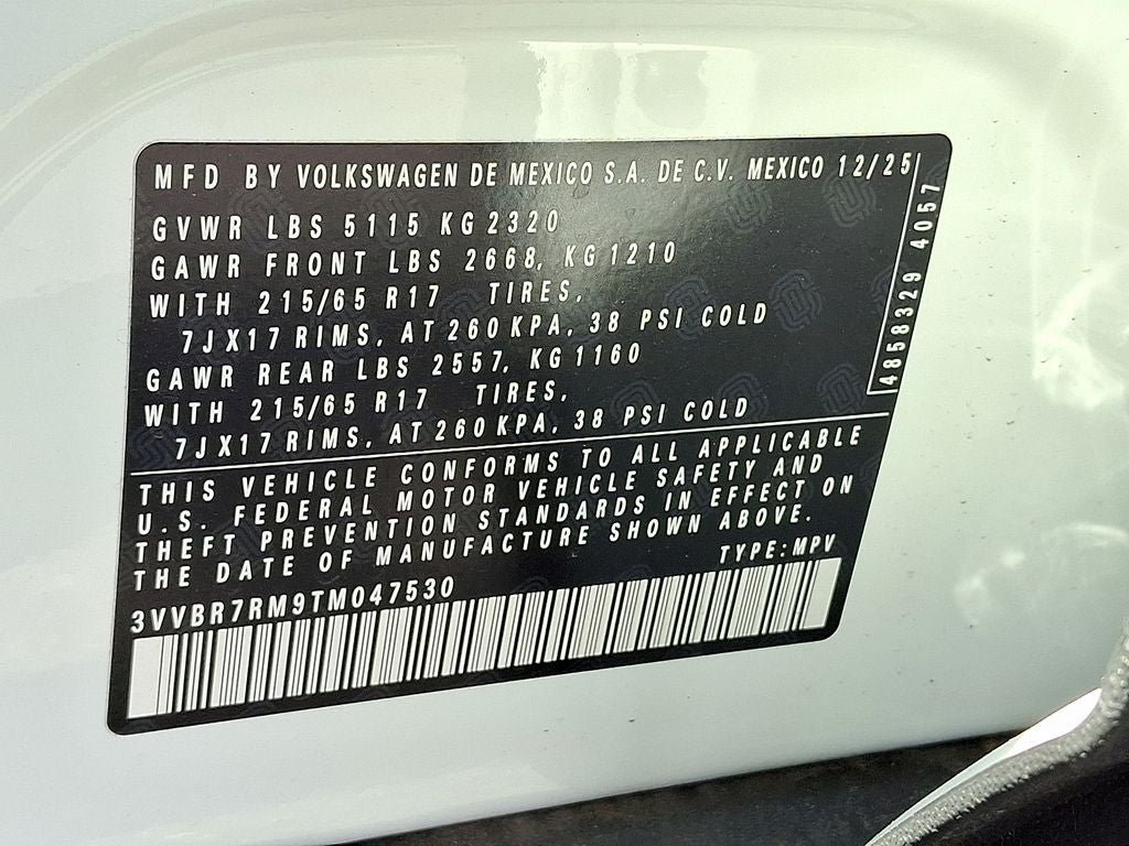 New 2026 Volkswagen Tiguan S AWD/4WD image 17