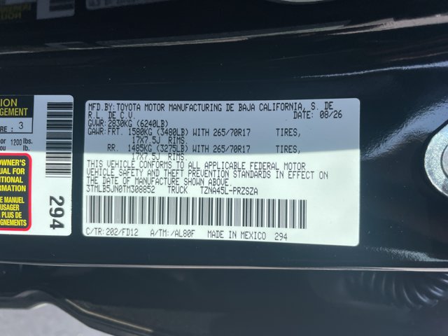 New 2026 Toyota Tacoma TRD Off-Road AWD/4WD image 26