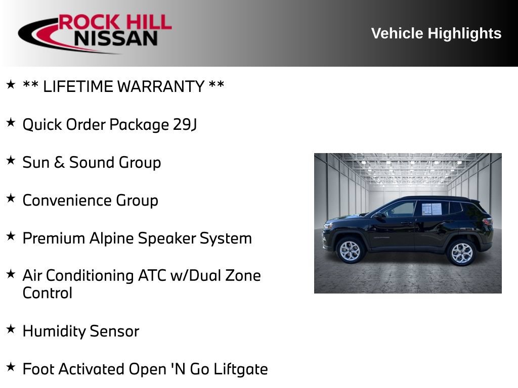 Used 2025 Jeep Compass Latitude w/ Sun & Sound Group AWD/4WD image 5