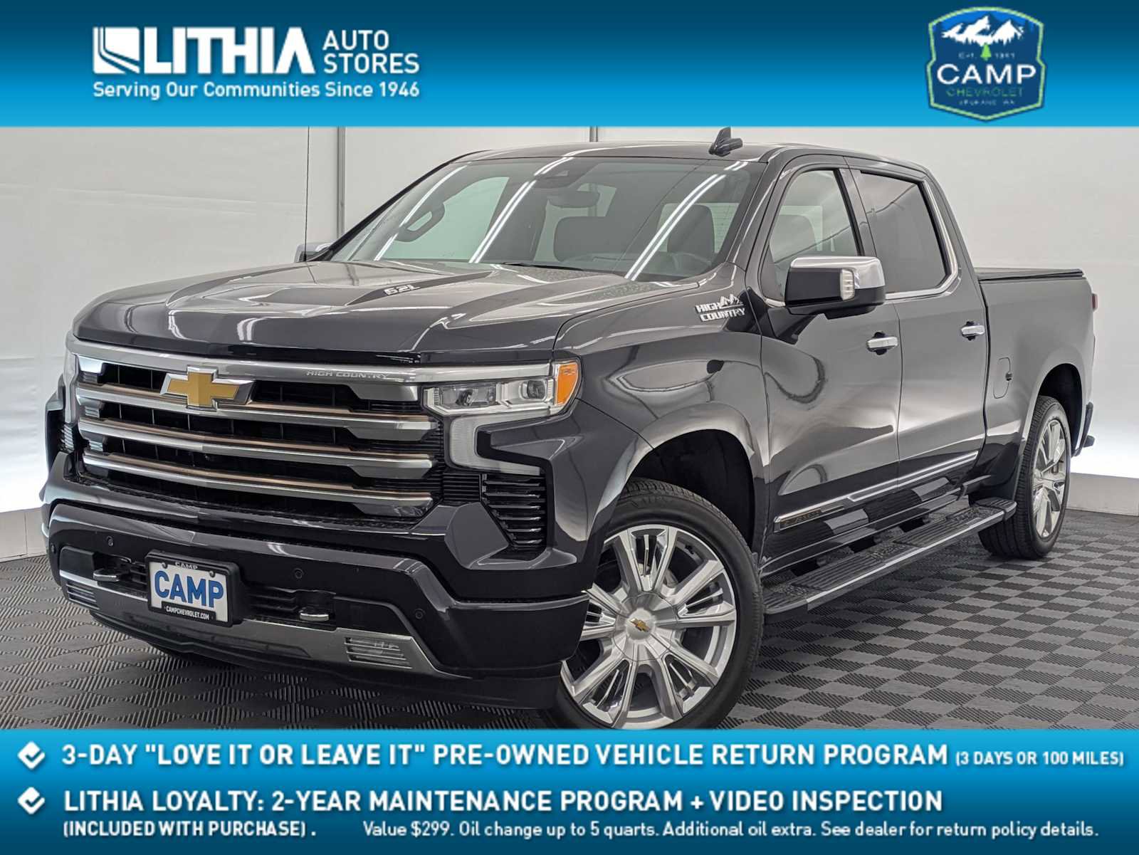 Used 2022 Chevrolet Silverado 1500 High Country w/ High Country Premium Package AWD/4WD image 1
