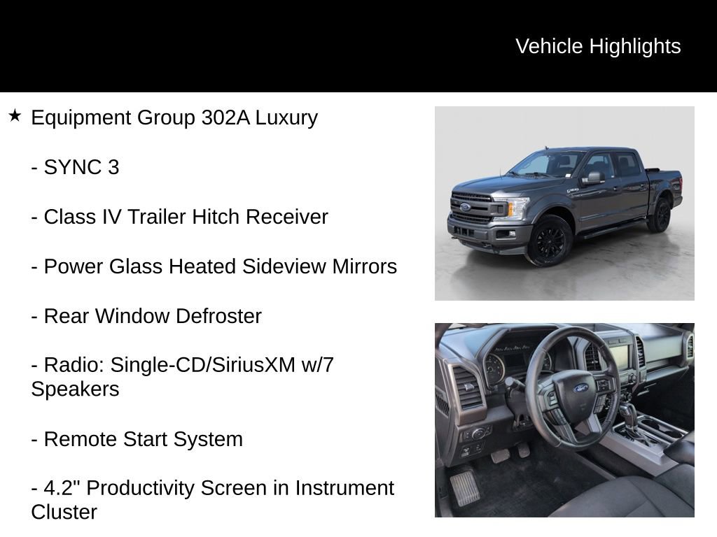 Used 2018 Ford F150 XLT w/ Equipment Group 302A Luxury image 6