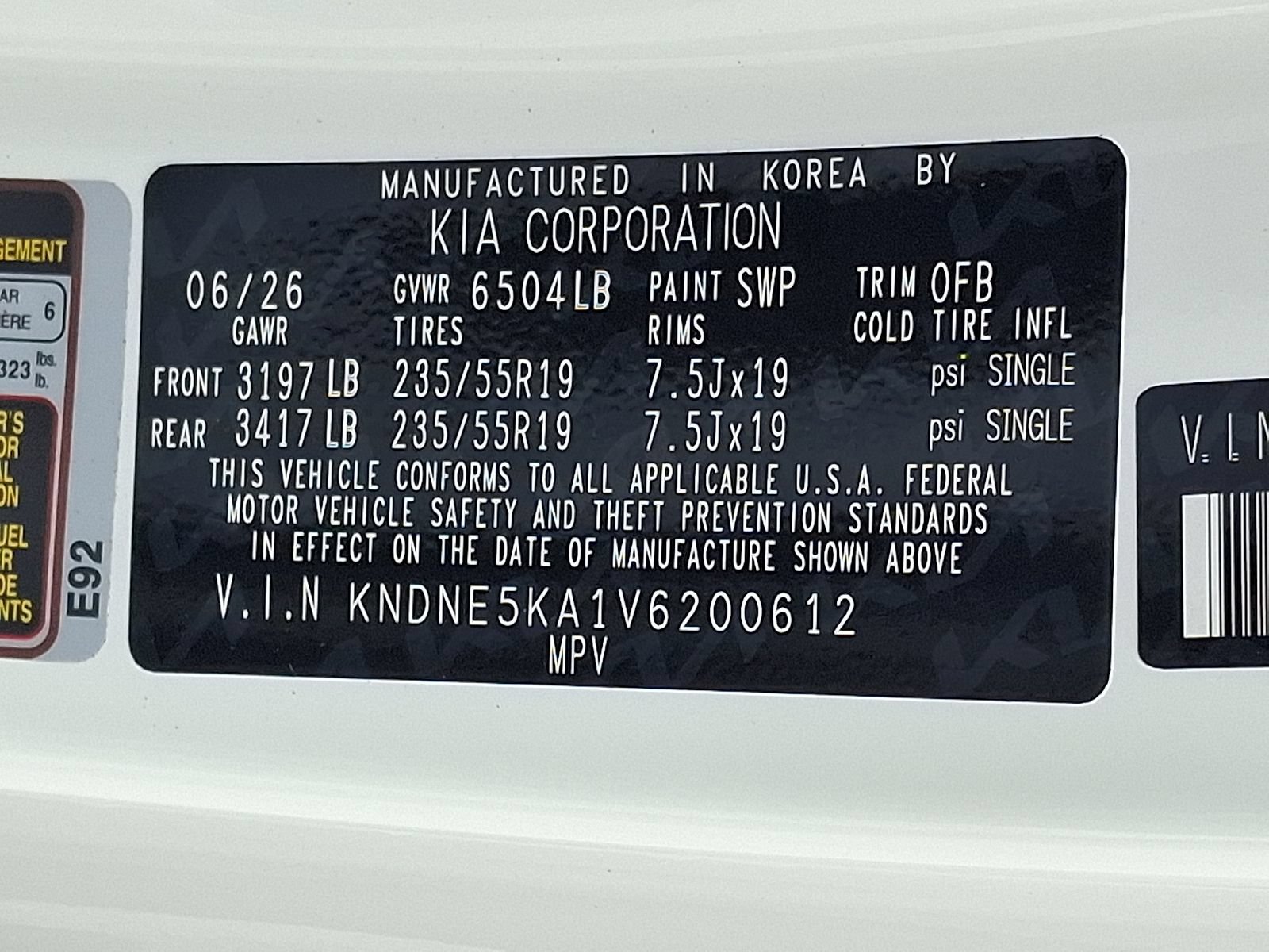 New 2027 Kia Carnival SX Prestige FWD image 22