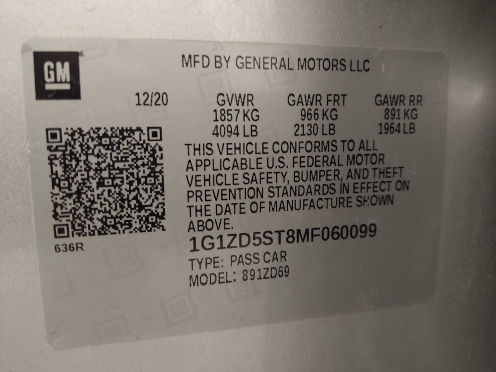 Used 2021 Chevrolet Malibu LT FWD image 33
