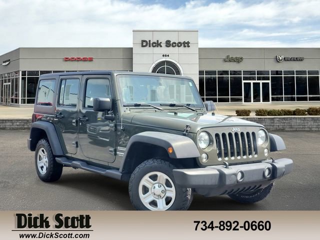 Used 2016 Jeep Wrangler Unlimited Sport w/ Max Tow Package AWD/4WD image 1