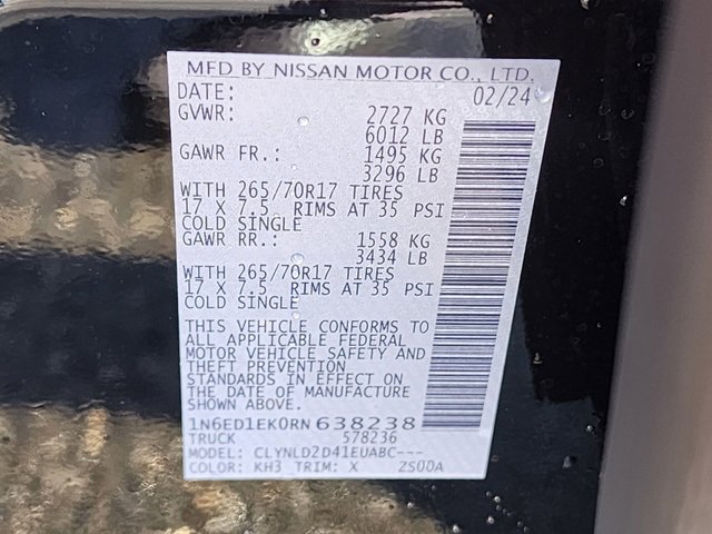 Used 2024 Nissan Frontier PRO-4X w/ Pro Convenience Package image 33