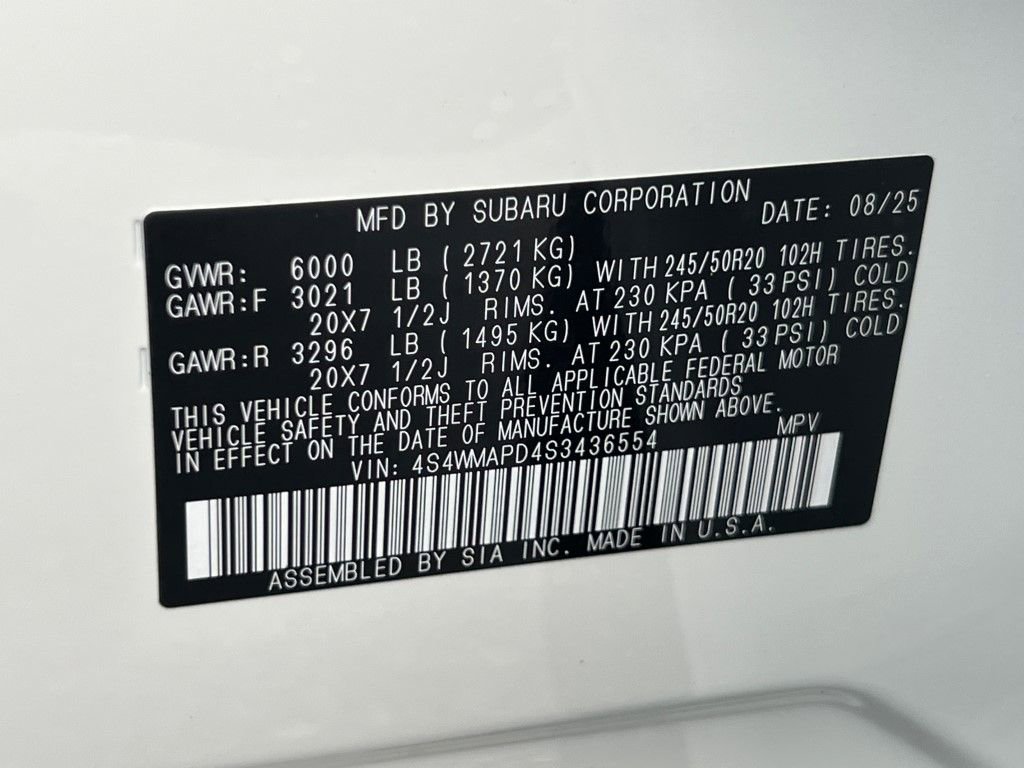 New 2025 Subaru Ascent Limited image 31